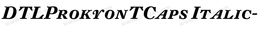 DTLProkyonTCaps Italic字体转换